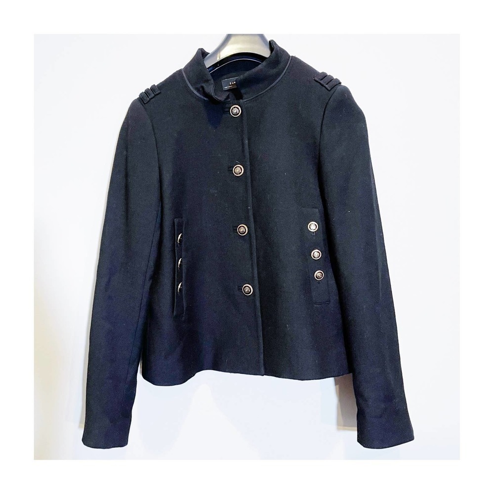 Zara Military Gold Button Blazer Jacket Gold Buttons Size M